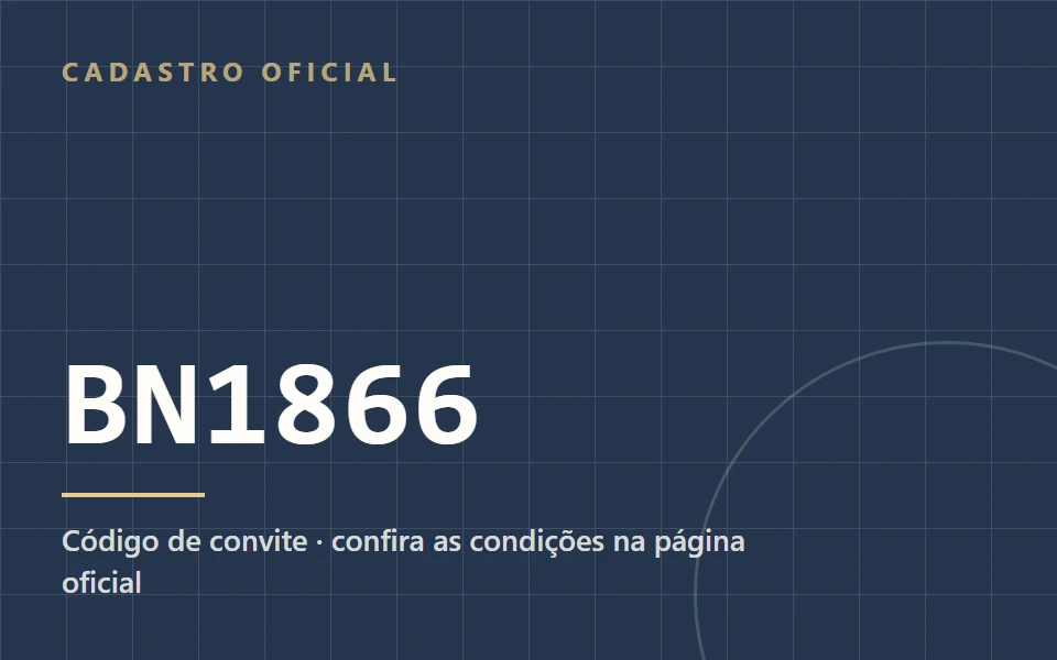 Cadastro oficial da Binance | Código BN1866